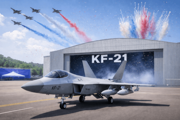 KF-21 양산 1호기 출고…한국형 전투기 시대 본격 개막 KF-21 양산 1호기 출고…한국형 전투기 시대 본격 개막